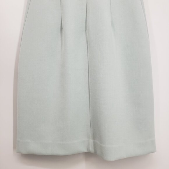 Ann Taylor Ruffle Trim Sheath Dress 6 Womens Sleeveless Light Mint Green NEW - Picture 10 of 13
